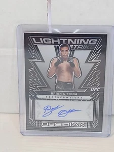 2023 Panini Chronicles UFC Obsidian  Signatures #OL-BOR Brian Ortega Lightning - Picture 1 of 2