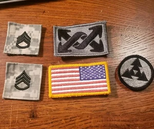 Patch militari gancio e passante rimovibili lotto di 5 bandiere americane ecc - Foto 1 di 9