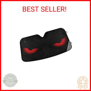 Evil Red Eyes Car Windshield Sun Shade Eye Car Sunshade Block UV Rays Protector - Picture 1 of 2