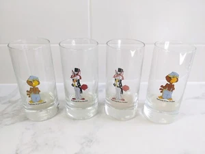 Vintage KFC Bundle Lot of 4 Glasses 80s Chicken Fox Characters - Picture 1 of 4
