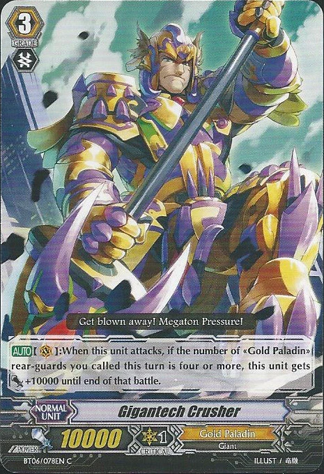 4 x Gigantech Crusher - BT06/078EN - C Near Mint / Mint, English - Image 1 of 1