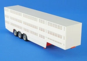 Herpa 076333-002 Livestock Transport Semi-Trailer for Truck Tractor H0 1:87 - Picture 1 of 4