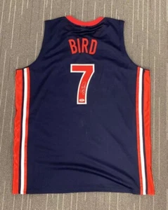 Larry Bird Signed Jersey #7 Basketball Olympic Dream Team Autograph PSA/DNA  - Picture 1 of 7
