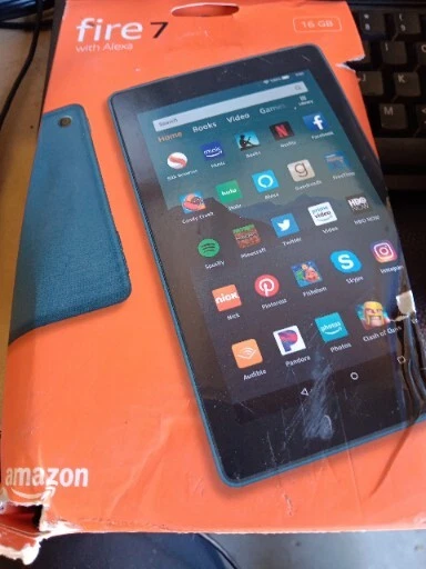 Amazon Fire 7 (9th Gen) M8S26G 16GB Wi-Fi Alexa 7'' Tablet - Black FREE SHIPPING - Image 1 of 1