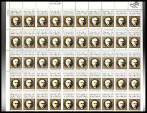 EDWARD LEE MASTERS--Page of 50 Collectible 1970 Stamps--FREE SHIPPING - Picture 1 of 1