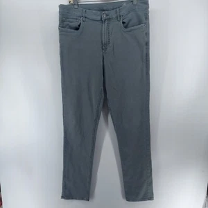 faherty pants jean men size 33 gray terry pants slim straight pockets casual sof - Picture 1 of 11