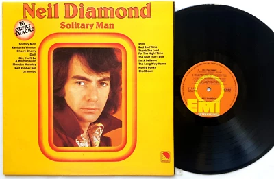 Neil Diamond ‎– Solitary Man LP 1975 EMI International Australia G/Fold SCA-002 - Image 1 of 4