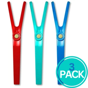 3 PACK: Flossaid Dental Floss Holder, Reusable Floss Tool (Assorted Colors) - Picture 1 of 2