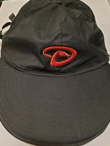 Arizona Diamondbacks Black Hat Shaped Backpack MLB Official Merchandise Snakes Cover