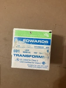 Edwards-Signaling 591 120V AC Primary 16V Secondary Transformer - Picture 1 of 3