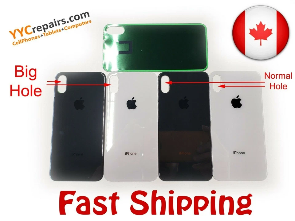 Lente de cámara trasera anillo grande agujero cubierta marco lente de vidrio repuesto para iPhone X Foto 1 de 1