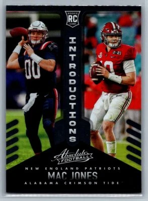 2021 Panini Absolute #INT-9 Mac Jones Introductions - Image 1 of 2
