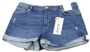 Ladies size 8 Blue TARGET Raw Edge Denim shorts- *BNWT* RRP $30 - Picture 1 of 4