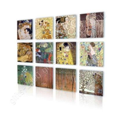 Árbol de beso madre dama de Gustav Klimt | Lienzo (enrollado) | Juego de 12 arte de pared Foto 1 de 4