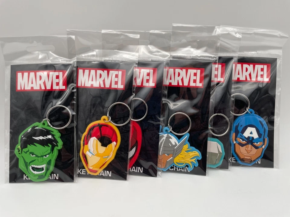 PYRAMID Schlüsselanhänger Keychain MARVEL Vinyl HULK IRON MAN THOR u.a. NEU - Bild 1 von 1