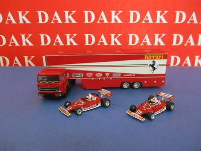 1/87 Set Modellini Camion Fiat 691 T Scuderia Ferrari + 2 Auto F1 + 6 Personaggi - Immagine 1 di 4
