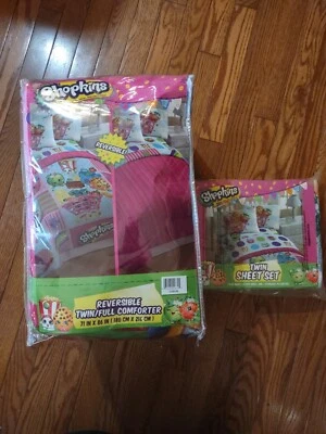 Juego de sábanas edredón reversible doble/completo Shopkins más nuevo Foto 1 de 4