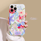 Oil Painting Flower Butterfly Cover Case For iPhone 15 14 13 12 11 Pro Max Plus