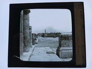 ITALIEN POMPEI FOTOFORUM GLASPLATTE MOLTENI 1900 PARIS - Bild 1 von 2
