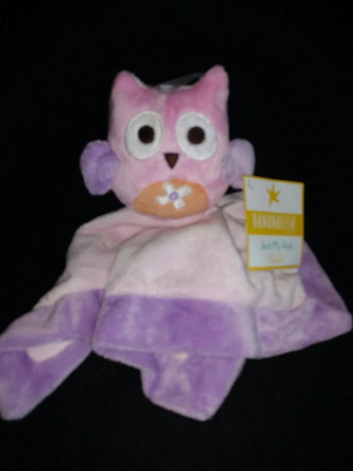 MANTA DE SEGURIDAD BANANAFISH JUST MY STYLE BEBÉ ROSA PÚRPURA LAVANDA BÚHO PÁJARO NUEVA Foto 1 de 1