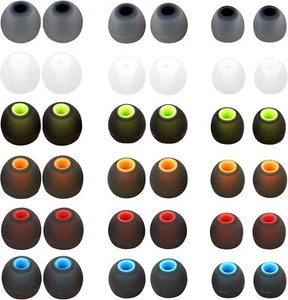 Silicone Replacement Earbud Tips Earbud Covers Eartips Fit Most In-Ear Earbuds(I - Picture 1 of 6