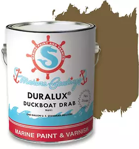 Camouflage Paint - Duckboat Drab, 1 Gallon, Camouflage Marine Paint for Boats, A - Picture 1 of 1