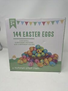 Bulk Colorful Bright Plastic Easter Eggs - Party Supplies - 144 Pieces Joyin