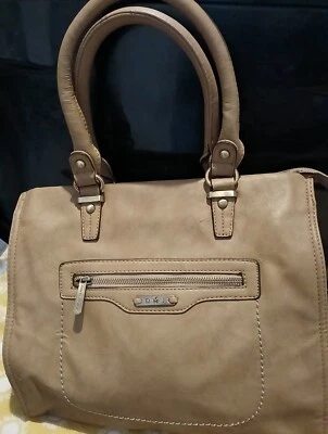 Vintage David Jones Leather Large Shoulder Bag Tan Colour  RRP£150 - Image 1 of 4