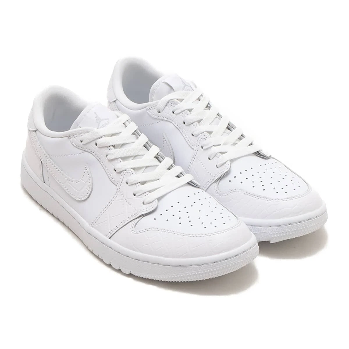 Jordan 1 Golf Low White Crocodile | eBay