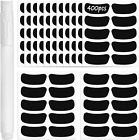 200 Pairs Eye Strips Sports Eye Stickers Sports Black Eye Stickers with 1 White