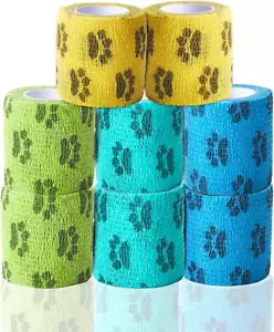 Self Adhesive Bandage Wrap - Vet Wrap for Dogs No Chew - Medical Cohesive Bandag - Picture 1 of 12