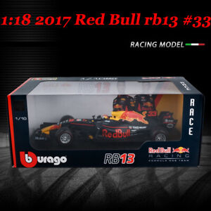 BBURAGO 1:18 2017 Red Bull RB13 FORMULA 1 F1 #33 Max Verstappen Model Car HOT