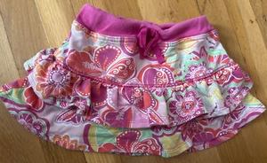 basic editiins size 7/8 M girls kids pink floral skort - Picture 1 of 2