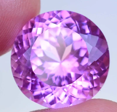 Flawless 21.55 Ct Natural Mogok Pink Ruby Round Cut Certified Loose Gemstone - Image 1 of 4