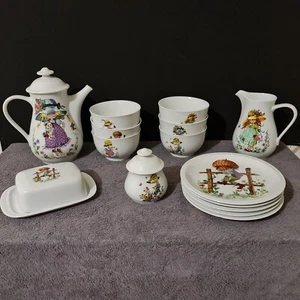 Porzellan Frühstücksservice "Winterling - Röslau Bayern" - signiert - 20.Jh. - Bild 1 von 21