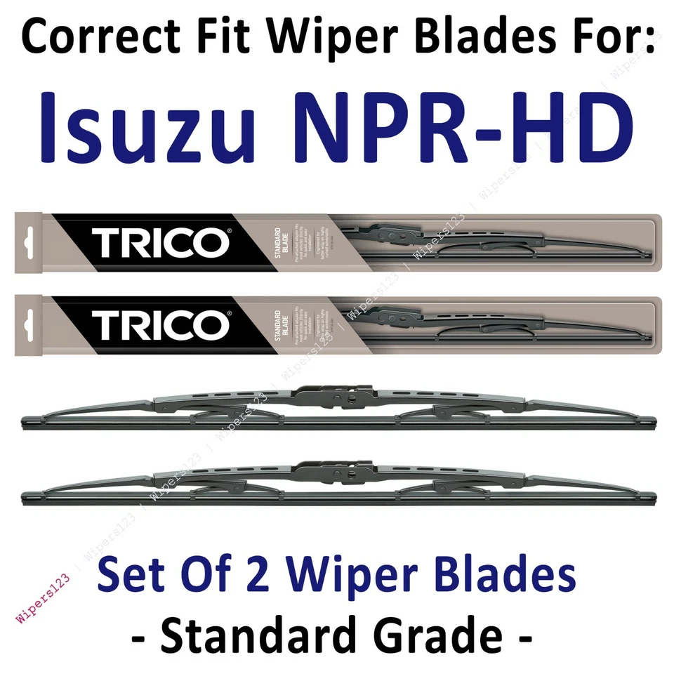 Wiper Blades 2-Pack Standard - fit 1999+ Isuzu NPR-HD - 30200x2 - Image 1 of 1