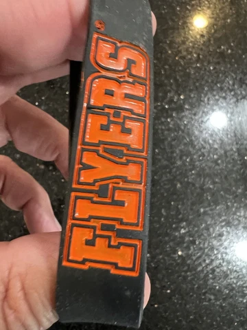 Philadelphia Flyers NHL team logo wide wristband Team Colors Bracelet Silicone Cover
