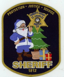 LOUISIANA ST CHARLES PARISH SHERIFF WEIHNACHTEN NEUHEIT SCHÖNER SCHULTERAUFNÄHER POLIZEI - Bild 1 von 1