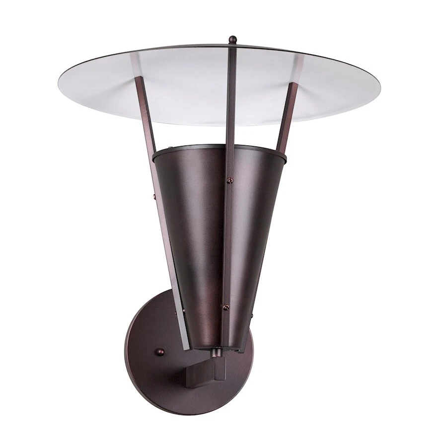 Forte Lighting 1-Light 15.25" Outdoor Wall Light, Antique Bronze - 1160-01-32 - Image 1 of 1