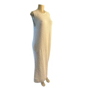 Damen 1 S Lauren Manoogian Peru Strick Struktur Ärmellos Pullover Kleid Creme - Bild 1 von 7
