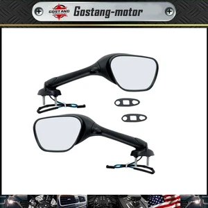 For Suzuki GSXR 600 750 1000 2005-2015 Black Mirrors Smoke Turn Signals New - Picture 1 of 10
