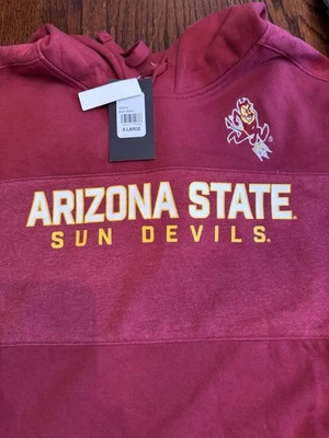 Arizona State Sun Devils Maroon & Gold Hooded Sweatshirt Brand New X-Large - Image 1 of 4