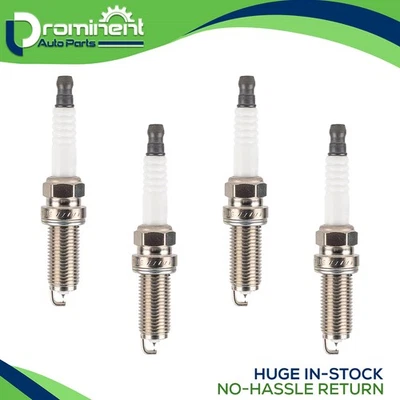 Set of 4 Ruthenium Spark Plugs for 2018-2024 Nissan Kicks 1.6L l4 97292 LKAR6AHX - Image 1 of 4