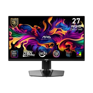 MSI MAG 271QP QD-OLED X28 27" QHD QD-OLED 280Hz 0.03ms Gaming Monitor - Picture 1 of 18