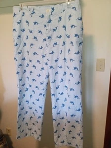 Pantalones costeros de playa náutica océano tiburón Vineyard Vines 35X30 Seersucker para hombre - Imagen 1 de 11