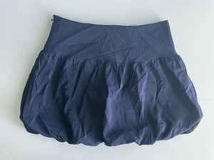 A New Day Navy Blue Bubble Hem Skirt | Size 8 | High Waist | Modal Blend | NWT - Picture 1 of 5