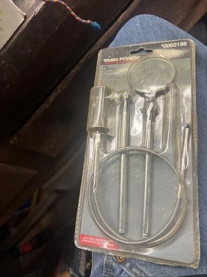 3 Pack Pick Up Tool Set Extendable Magnetic Flexible Grabber Claw Mirror - Image 1 of 3