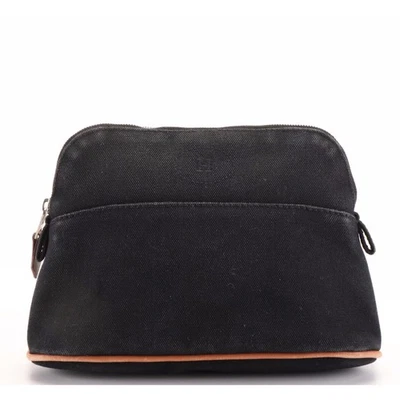 Bolsa cosmética de lona Hermès Bolide Trousse de Voyage - negra Foto 1 de 4