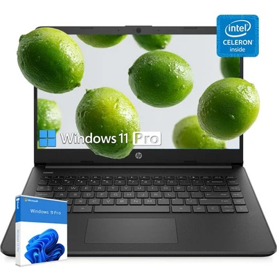 Portátil HP Student 14" HD 4 núcleos Intel Celeron HASTA 16 GB RAM 384 GB Windows 11 Pro Foto 1 de 4