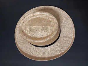 Stetson Mens Straw Hat Size M Cream Casual, Classic, Hiking, Field 3" Brim - Picture 1 of 8